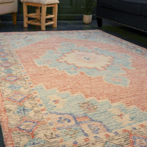 Hand tufted Indian wool rug persian rug Wildwood ethical