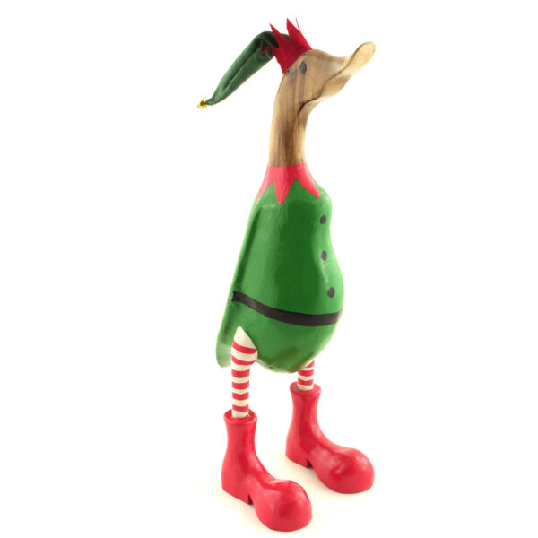 Christmas elf duck bamboo wood ethical