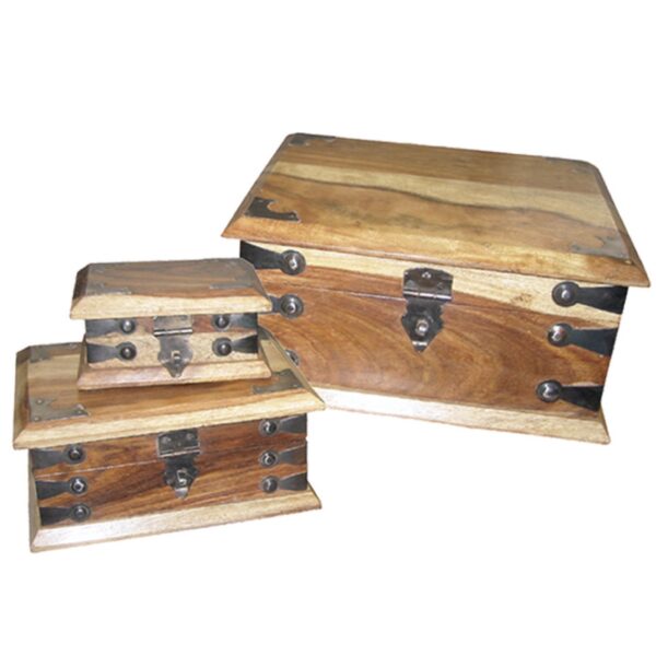 Sheesham storage chest boxes hinge