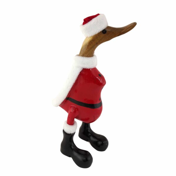 Wooden ethical Santa duck fair-trade