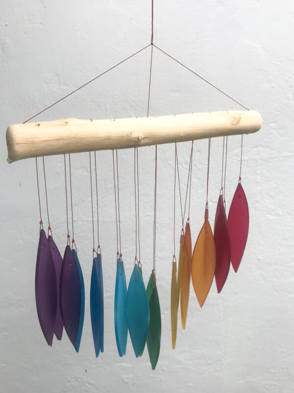 rainbow glass windchime