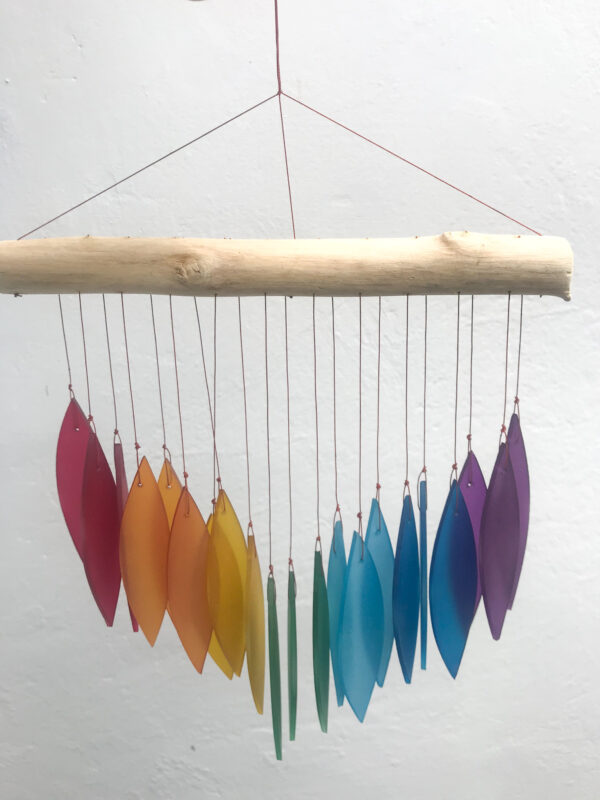 rainbow glass windchime ethical wildwood