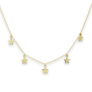 asti gold star charm necklace wildwood cornwall boho