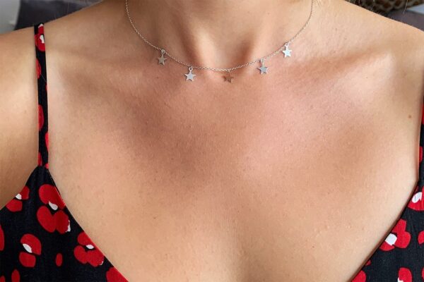asti sterling silver star charm necklace boho wildwood