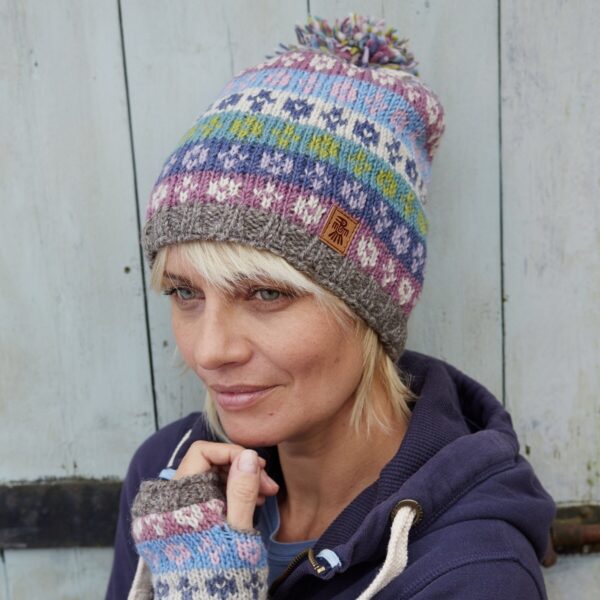 bloomsbury ethical wool beanie hat Pachamama