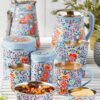 blue orange enamel flower boho stainless steel collection wildwood cornwall