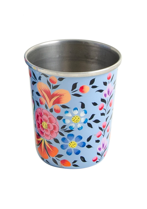 enamel stainless steel boho mexican beaker cupp