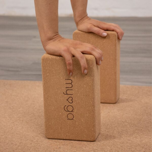 Natural cork yoga block wildwood cornwall bude