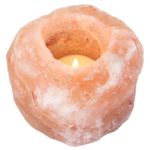 Salt tea light holder himalayan salt