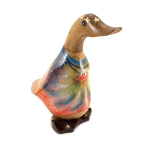 wooden hippy duck duckling fair trade ethical wildwood cornwall