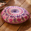 purple mandala round cushion wildwood cornwall