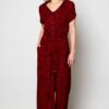 Red jumpsuit ethical fair trade sustainable nomads Wildwood Cornwall