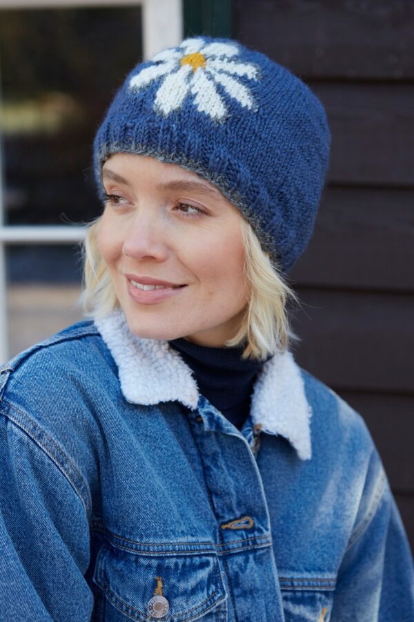 blue daisy pachamama beanie hat Wildwood