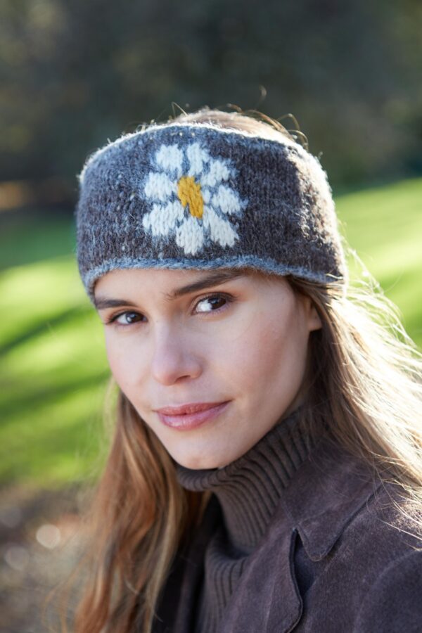 daisy wool head band fair trade ethical wildwood cornwall bude