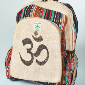 Om hemp backpack fair trade Wildwood Cornwall