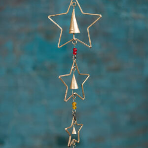 iron stars and bells hanging wildwood cornwall fair trade