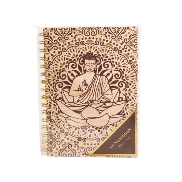 Buddha spiral notebook Wildwood Cornwall Bude A5