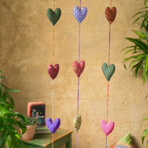 Namaste heart string bell decoration fair trade Wildwood Cornwall