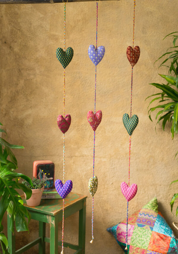 Namaste heart string bell decoration fair trade Wildwood Cornwall