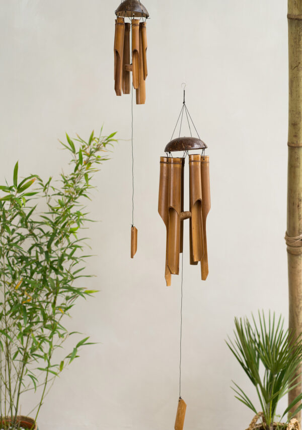 Bamboo windchimes Wildwood Cornwall fair trade