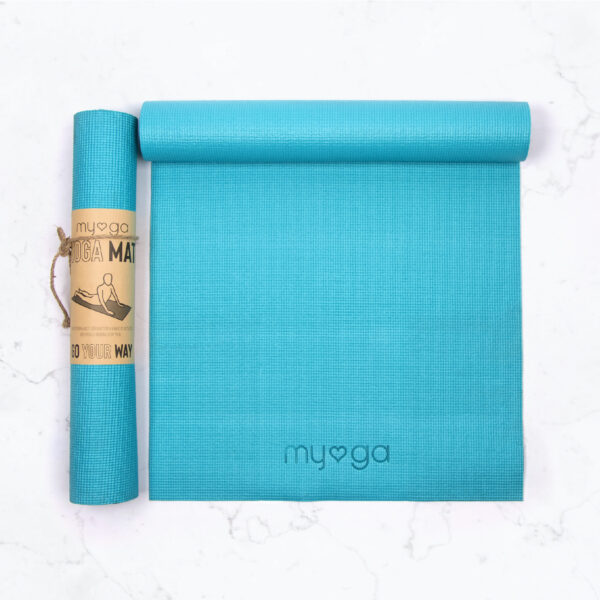 Myga turquoise yoga mat Wildwood Cornwall