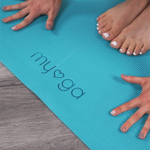 Turquoise yoga mat Myga Wildwood Cornwall