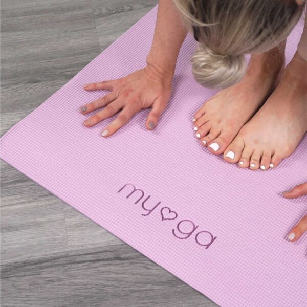 lilac yoga mat purple Wildwood Cornwall Bude