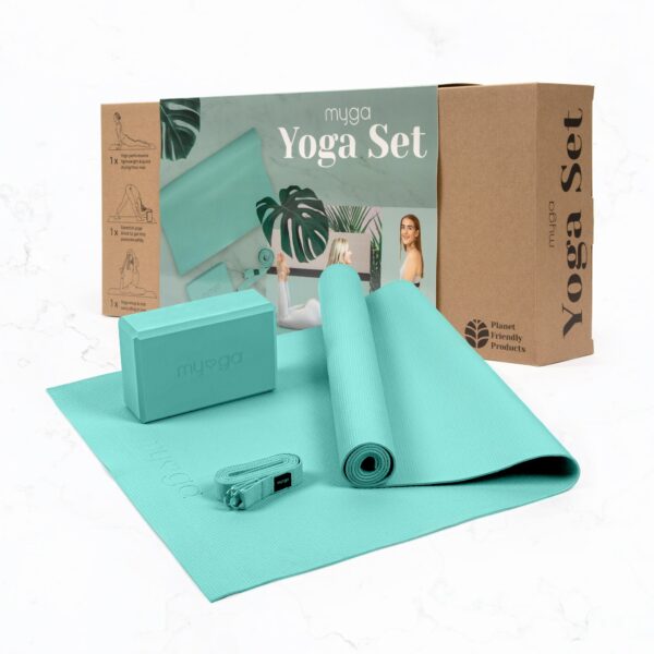 yoga starter set Myga turquoise Wildwood Cornwall