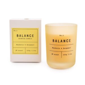 balance candle mandarin and bergamot Wildwood Cornwall