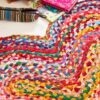 recycled cotton heart rug Wildwood Cornwall