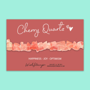 Cherry quartz chip bracelet Wildwood Cornwall