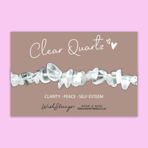 clear quartz chip bracelet Wildwood Cornwall
