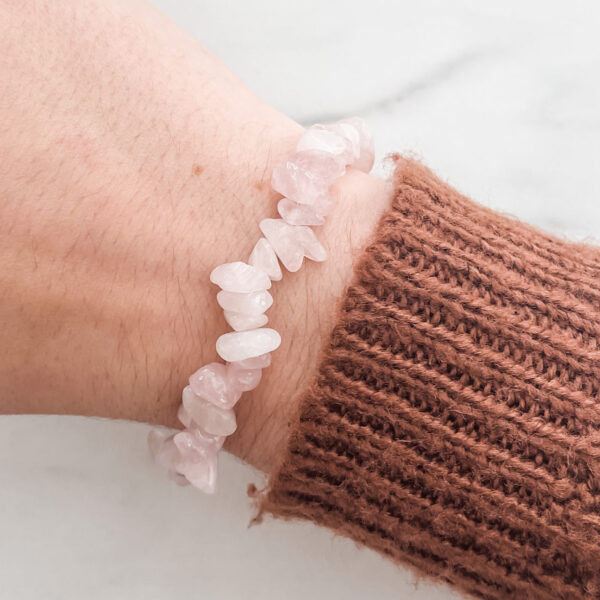 rose quartz bracelet wildwood cornwall wishstrings