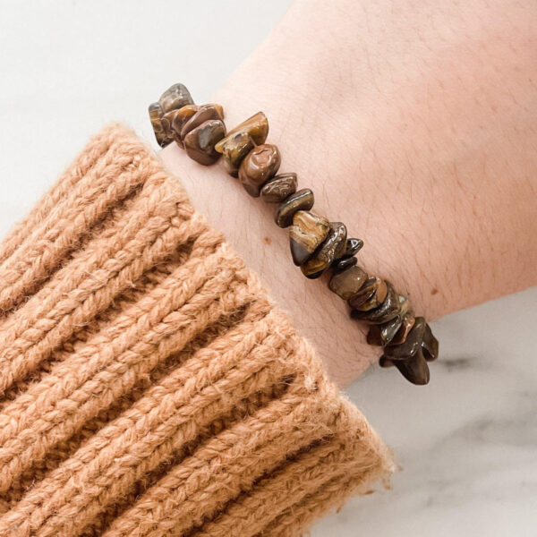 tigers eye stone chip bracelet wildwood cornwall wishstrings