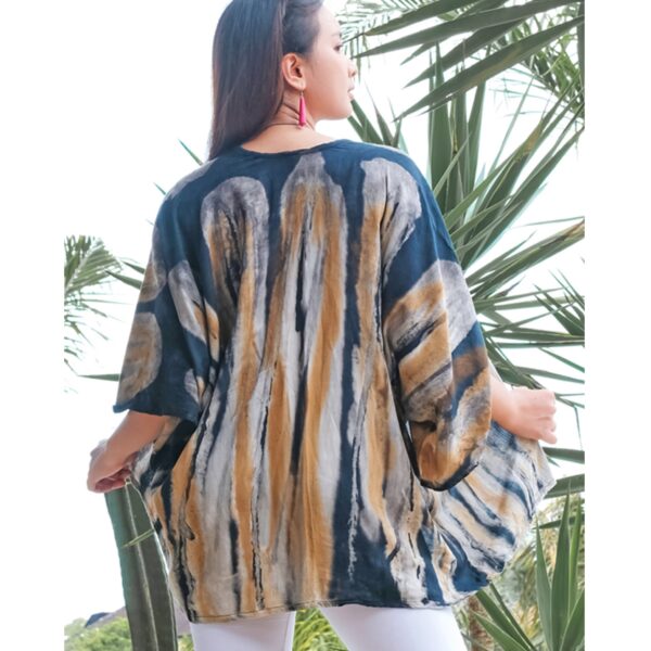 Grey tie dye Kimono Wildwood cornwall