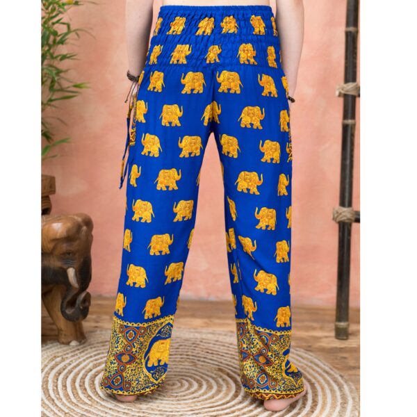 blue indian elephant hareem pants Wildwood Cornwall