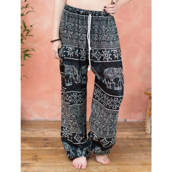 elephant harem trousers black wildwood cornwall