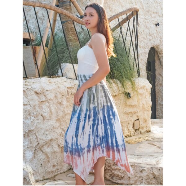 Multi tie dye skirt Wildwood Cornwall Bude