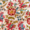 Red and blue floral quilt bed spread Wildwood Cornwall Bude fair trade