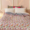 ethical eco cotton quilt floral Wildwood Cornwall Bude