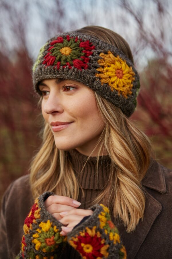 retro woodstock head warmer Wildwood Cornwall fair trade