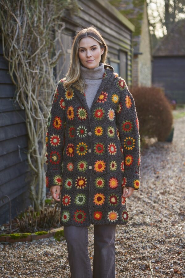 woodstock pachamama coat Wildwood cornwall fair trade wool