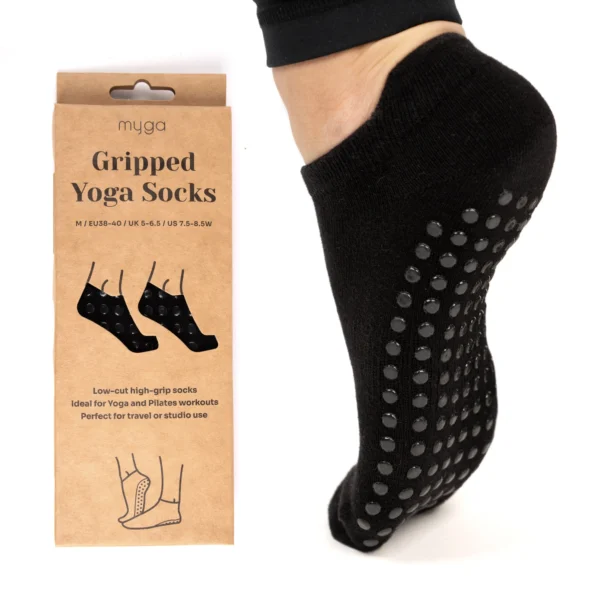 Myga grip yoga socks black Wildwood Cornwall