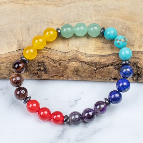 Chakra semi precious stone bracelet Wildwood Cornwall Bude