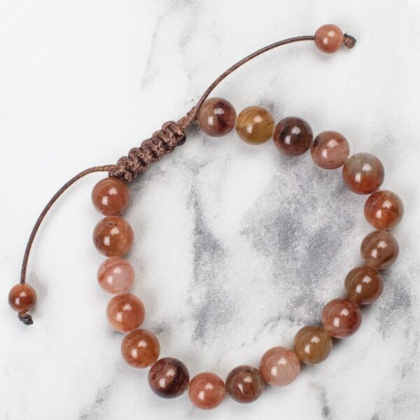Round brown bead bracelet transform Wildwood Cornwall