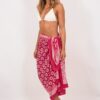 bright pink block print sarong Pachamama Wildwood cornwall