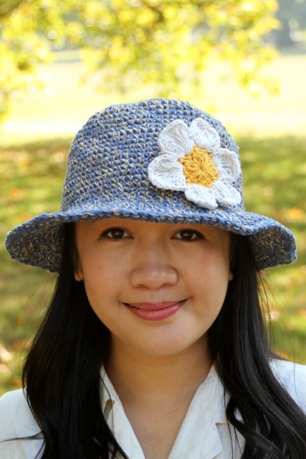 denim cotton hamp daisy hat Wildwood cornwall pachamama