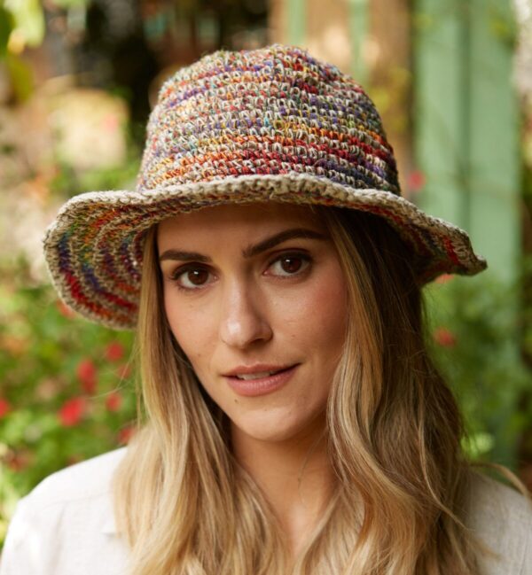 hemp cotton pachamama hat wire brim fair trade Wildwood