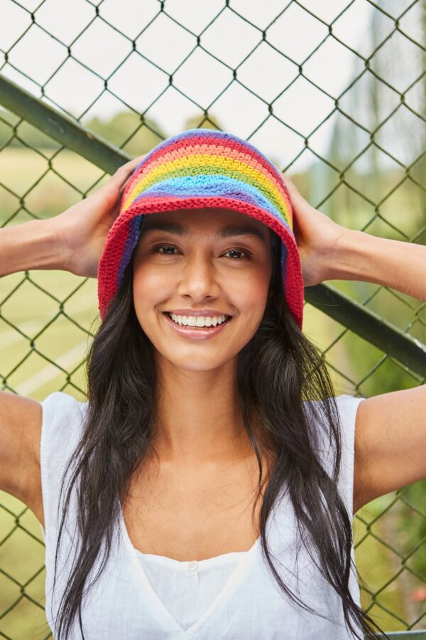 pachamama fair trade ethical rainbow bucket hat Wildwood