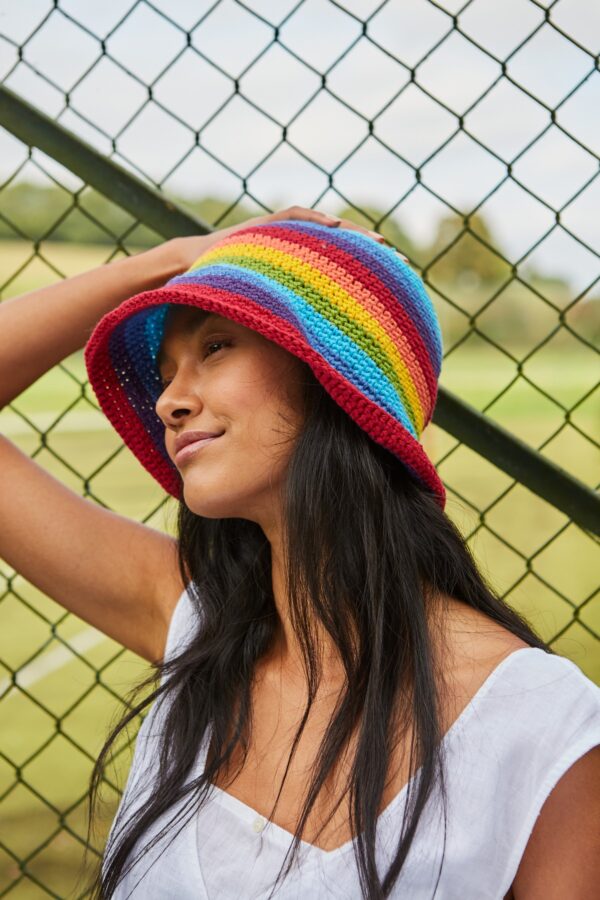 pachamama rainbow bucket hat Wildwood Cornwall